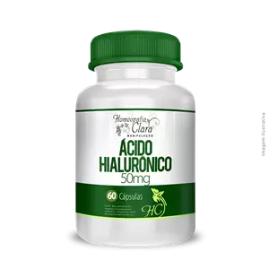 Ácido Hialurônico 50mg 60 Cápsulas