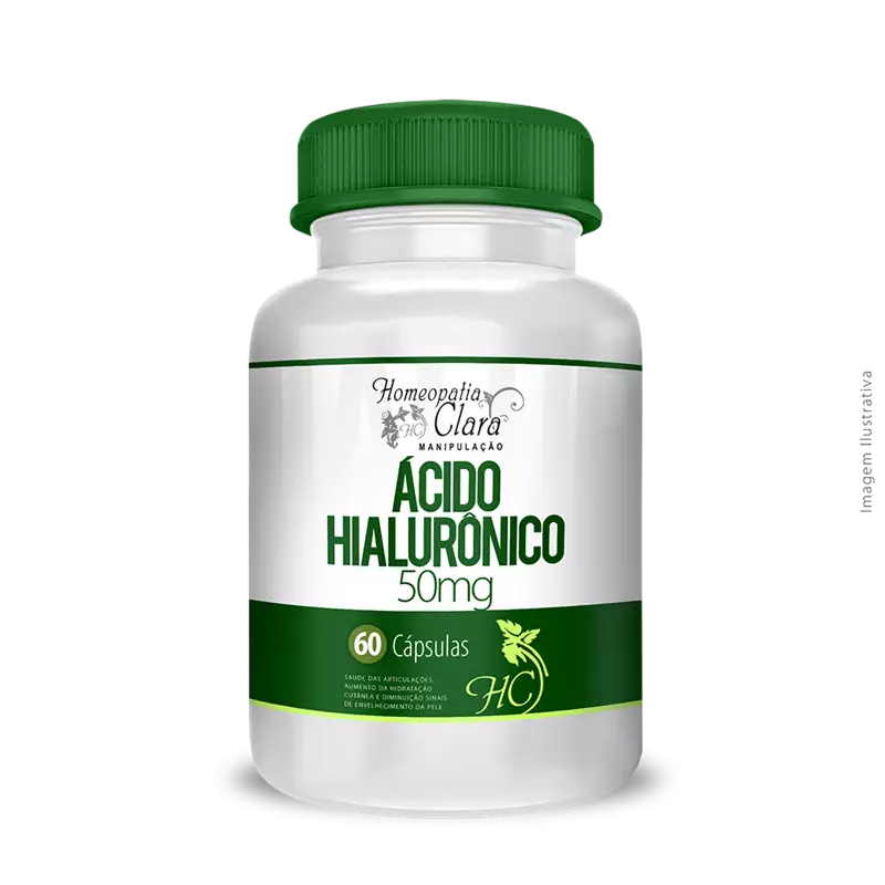 Ácido Hialurônico 50mg 60 Cápsulas
