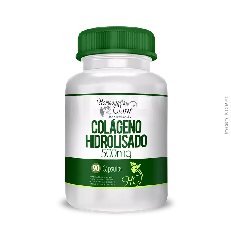 Colágeno Hidrolisado 500mg 90 Cápsulas