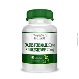 Coleus Forskohlli 250mg+ Turkesterone 300mg 60 Cápsulas