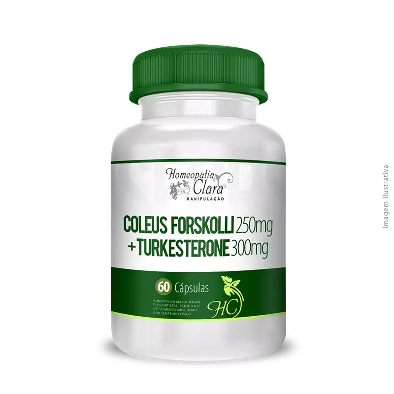 Coleus Forskohlli 250mg+ Turkesterone 300mg 60 Cápsulas