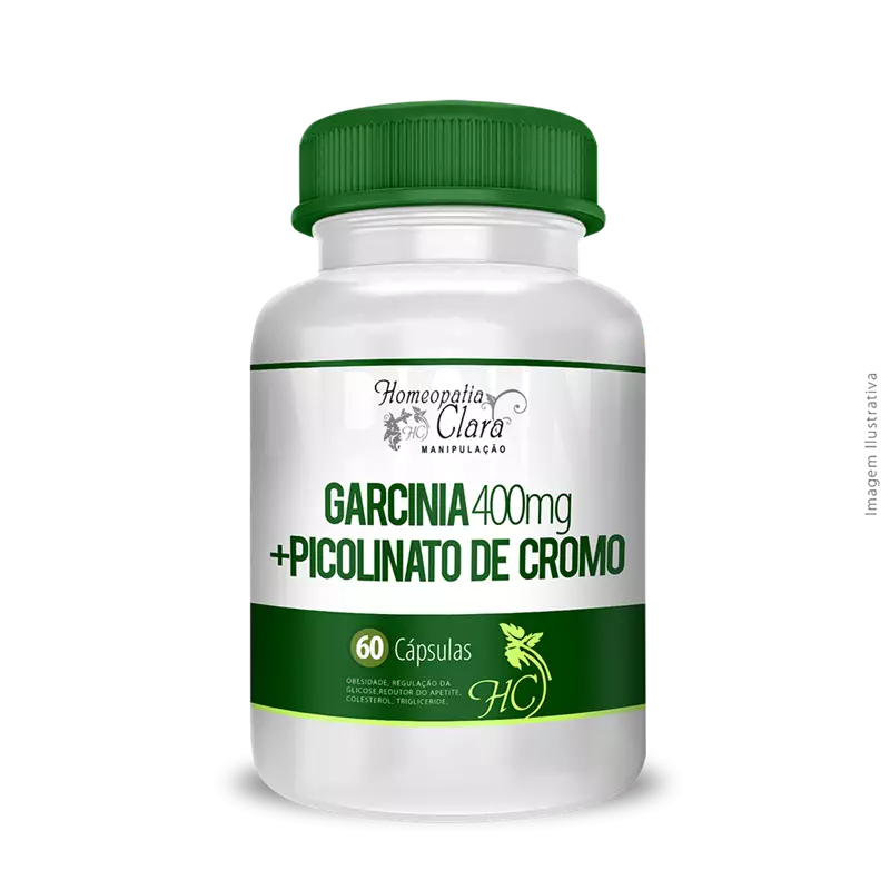 Garcinia 400mg + Picolinato de Cromo 60 Cápsulas